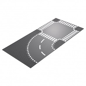 Пластина из серии Город - Поворот и перекрёсток (Lego, 60237)