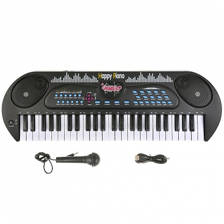 Синтезатор HS4931, 49 клавиш, микрофон, USB-провод, 220v/на батарейках 