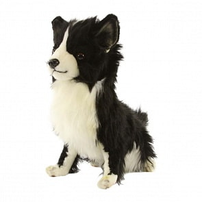 Мягкая игрушка - Чихуахуа черный, сидящий, 14 см (Hansa, 6504)