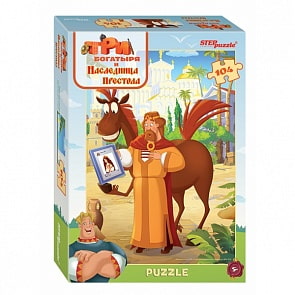Пазл – Три богатыря 2, 104 детали (Step Puzzle, 82180)