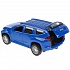 Машина металлическая Mitsubishi Pajero Sport 12 см, открываются двери, инерционная, цвет синий  - миниатюра №1