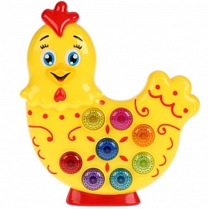 Мультиплеер - Курочка, 10 народных песен и потешек, 3 народные сказки, свет (Умка, HT776A-R)