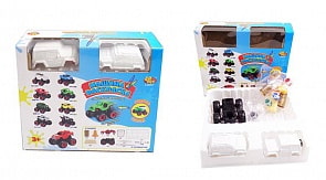 Набор для творчества - Машинка - раскраска, с аксессуарами, 15 предметов (ABtoys, C-00217)