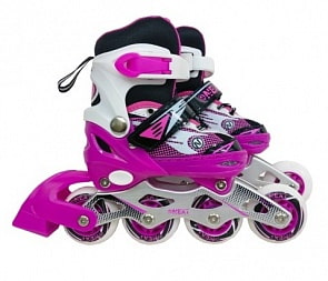 Ролики раздвижные, алюминиевая рама, ABEC-7, колеса PU, размер 27-30, в сумке (Next, A27-30-AT22)