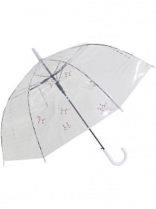 Зонт-трость Кошки прозрачный купол белый (Михи Михи, MM07446)