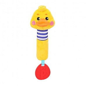 Пищалка с силиконовым прорезывателем - Утенок (Жирафики, 939698)