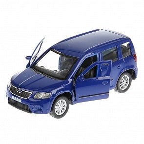 Машинка металлическая инерционная Skoda Yeti, открываются двери и багажник, 12 см. (Технопарк, YETI-Msim)