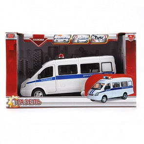 Инерционная газель "Дежурная часть", свет, звук (Технопарк, A071-H11022-J006sim)