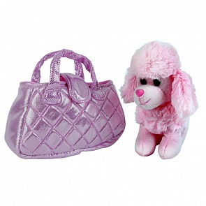 Собака в сумочке - Пудель розовый, 19 см (My Friends, CT151528-19BA)