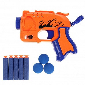 Бластер с мягкими пулями и шариками, 2 вида (Играем вместе, B1891525-R) (ассортимент)