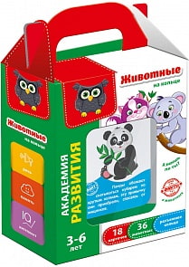 Игра настольная - Карточки на кольце - Животные (Vladi Toys, VT5000-03)