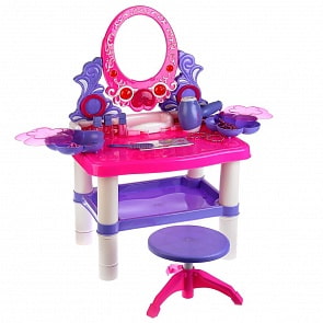 Игровой набор с аксессуарами – Туалетный столик и табурет, свет и звук (Y2108231sim)