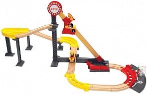 Железная дорога с Американскими Горками, 2 фигурками и 2 вагонами (Brio, 33730)