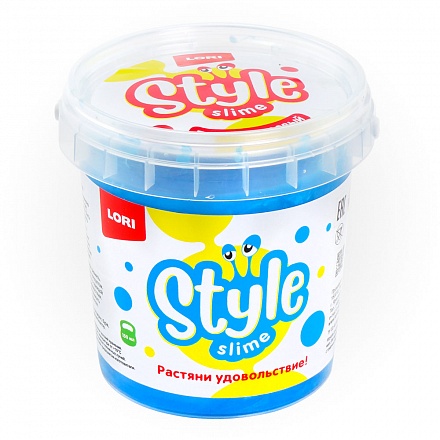 Слайм Style Slime Голубой с ароматом тутти-фрутти, перламутровый, 150 мл 