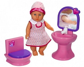 Пупс с раковиной и туалетом (Simba, 5035994)