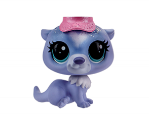 Littlest Pet Shop. Коллекционная фигурка - Морская выдра с блестками  (Hasbro, b7634-b8229)
