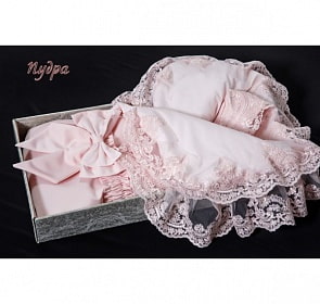 Комплект на выписку из серии Самия Л 4048/1, сезон – весна, цвет – пудра (Мой Ангелок, УТ-00000378_пудра)