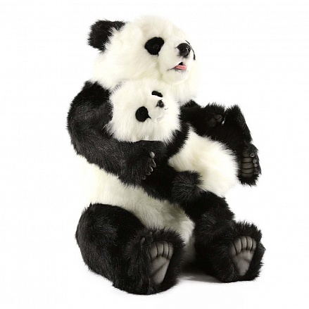 Мягкая игрушка - Панда с детенышем, 130 см 