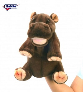 Кукла-перчатка - Гиппопотам, 24 см (Hansa, 4037)