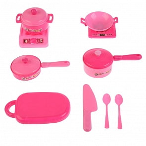 Набор пластиковой посуды из серии Маша и Медведь, 12 предметов (Играем вместе, B1486437-R)