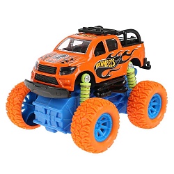 Машина внедорожник Hot Wheels 12 см со светом и звуком металлическая инерционная (Технопарк, 1806A114-R1) - миниатюра