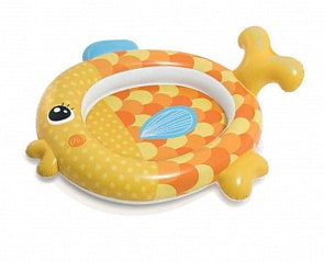 Надувной бассейн - Золотая рыбка, 140 х 124 х 34 см (Intex, с57111)