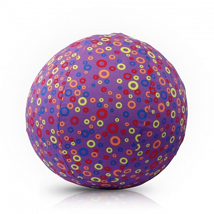 Воздушный мяч с набором шариков и чехлом – Кружочки/Circles, фиолетовый 
