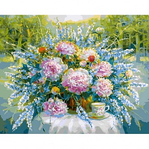 Раскраски по номерам - Солнечный день в парке, 40 х 50 см (Белоснежка, 217-AB)