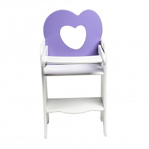 Кукольный стульчик для кормления Мини, цвет нежно-сиреневый (Paremo, PFD120-30M)