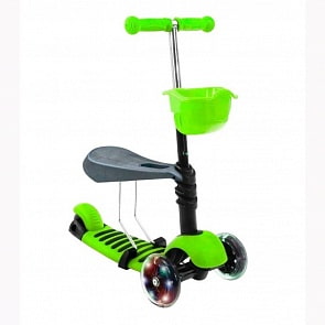 Самокат-каталка MIDOU-H-2, зеленый (RT, 7504RT)