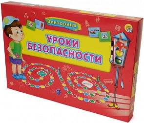 Игра настольная - Викторина Для Малышей. Уроки Безопасности (Рыжий кот, ИН-9172-no)