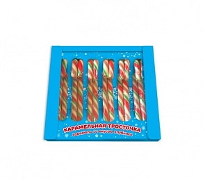 Карамель - Карамельная Тросточка, блок 12 шт по 12 г (Конфитой, КТ93591)