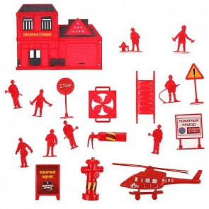 Набор Пожарные: солдатики с инструментами (Играем вместе, ZY682214-R)