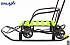 Снегомобиль на больших мягких колесах - Snow Galaxy Black Auto, лимонные рейки  - миниатюра №18