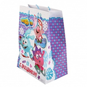 Пакет подарочный Смешарики -  С праздником! (Играем вместе, CLRBG-SMENY-03-1)