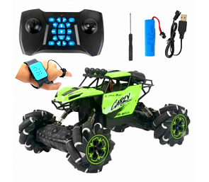 Машинка-перевертыш с управлением жестами Drift Car Dancing Off Road, цвет зеленый (TONQUU, RQ2070-G)