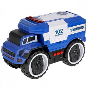Модель Полиция 22 см свет-звук с подвижными деталями инерционная пластиковая (Технопарк, A5577-4R)