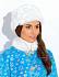 Костюм карнавальный – Снегурочка с шубой, шапкой, варежками, размер 44-48  - миниатюра №3