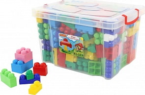 Конструктор Великан 144 элемента, в контейнере (Полесье, 55200)