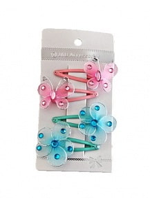 Набор – Бабочки, 4 заколки (Shantou Gepai, YLB-S015)