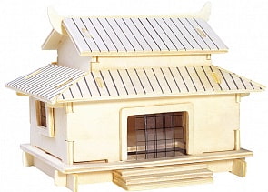 Модель деревянная сборная - Хижина (Wooden Toys, PH003)