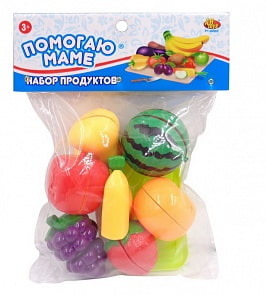 Набор Помогаю Маме - Набор продуктов для резки на липучках (ABtoys, PT-00885)