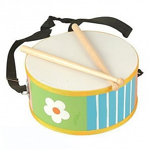 Барабан с цветочком (Мир Деревянных Игрушек, Д215) (ассортимент)