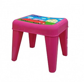 Детский табурет - Я расту - Свинка Пеппа, розовый (Littel Angel, LA4522РР_розовый)