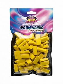 Наполнение для слайма Slimer Фоам Чанкс foam chunkc, желтый (Волшебный мир, SSS30-15)