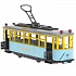 Модель Трамвай Ретро 17 см свет-звук двери открываются инерционная металлическая  - миниатюра №4