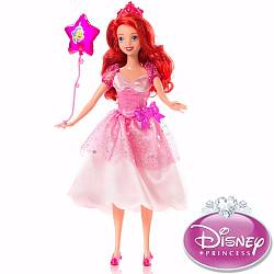Кукла Принцесса Диснея Ариэль (Mattel, X9355/X9353) - миниатюра