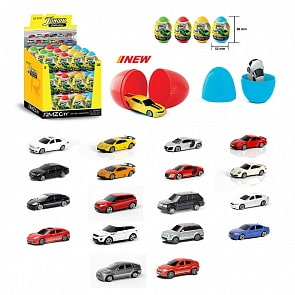 Яйцо-сюрприз с металлической машинкой RMZ City, 1:64 (RMZ City, 340000S-36Q)