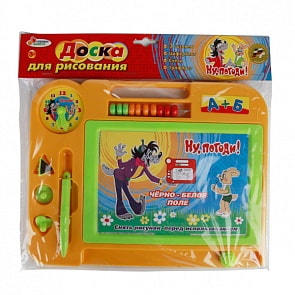 Доска для рисования магнитная «Ну, погоди!» черно-белая (Играем вместе, B351262-R4sim)