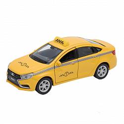 Модель машины Lada Vesta такси, 1:34-39 (Welly, 43727TI) - миниатюра